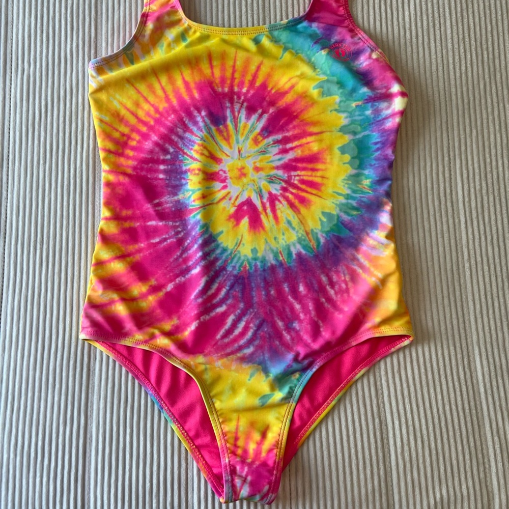 Hang Ten Kids Tie-Dye One Piece - Pink, Yellow, Blue